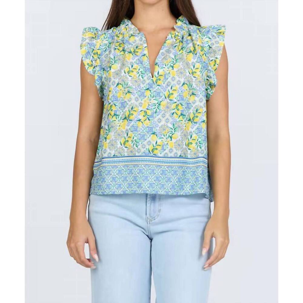 NEW DEAR JOHN DENIM puja cap sleeve top